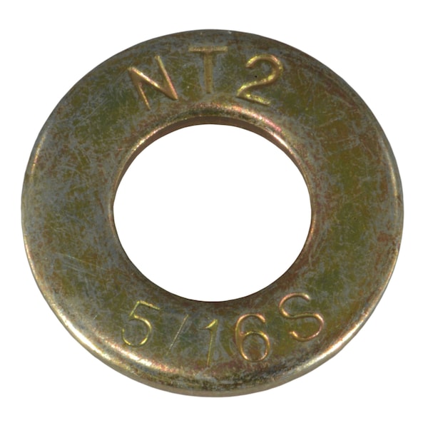 Midwest Fastener Flat Washer, For Screw Size 5/16" , Steel Zinc Yellow Finish, 40 PK 931042 - main